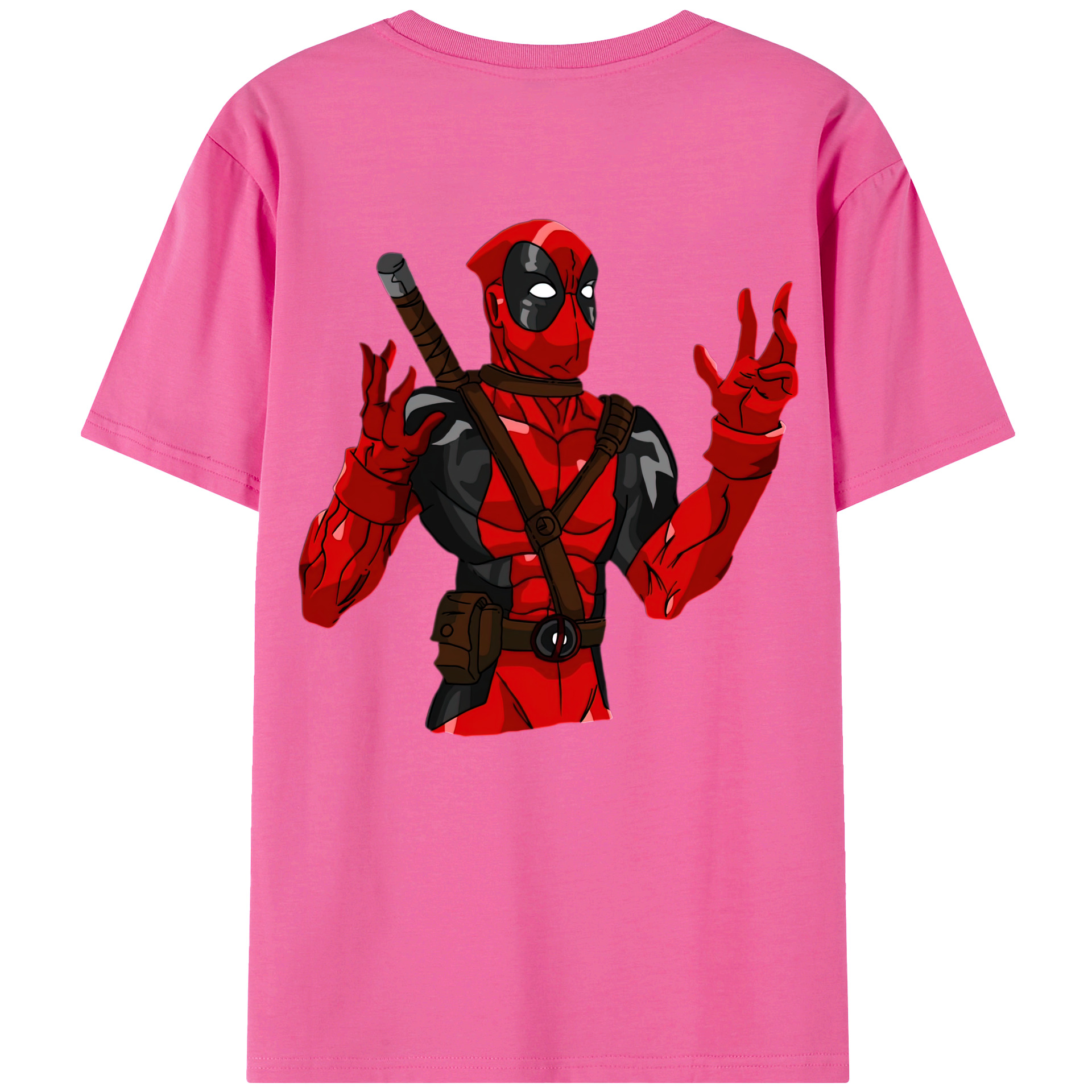 （画像用） Deadpool デッドプール レディース半袖Tシャツ(バックプリント)